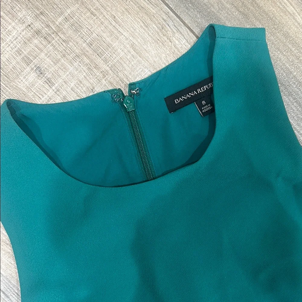 Banana Republic Teal Sleeveless Dress - Picture 3 of 4